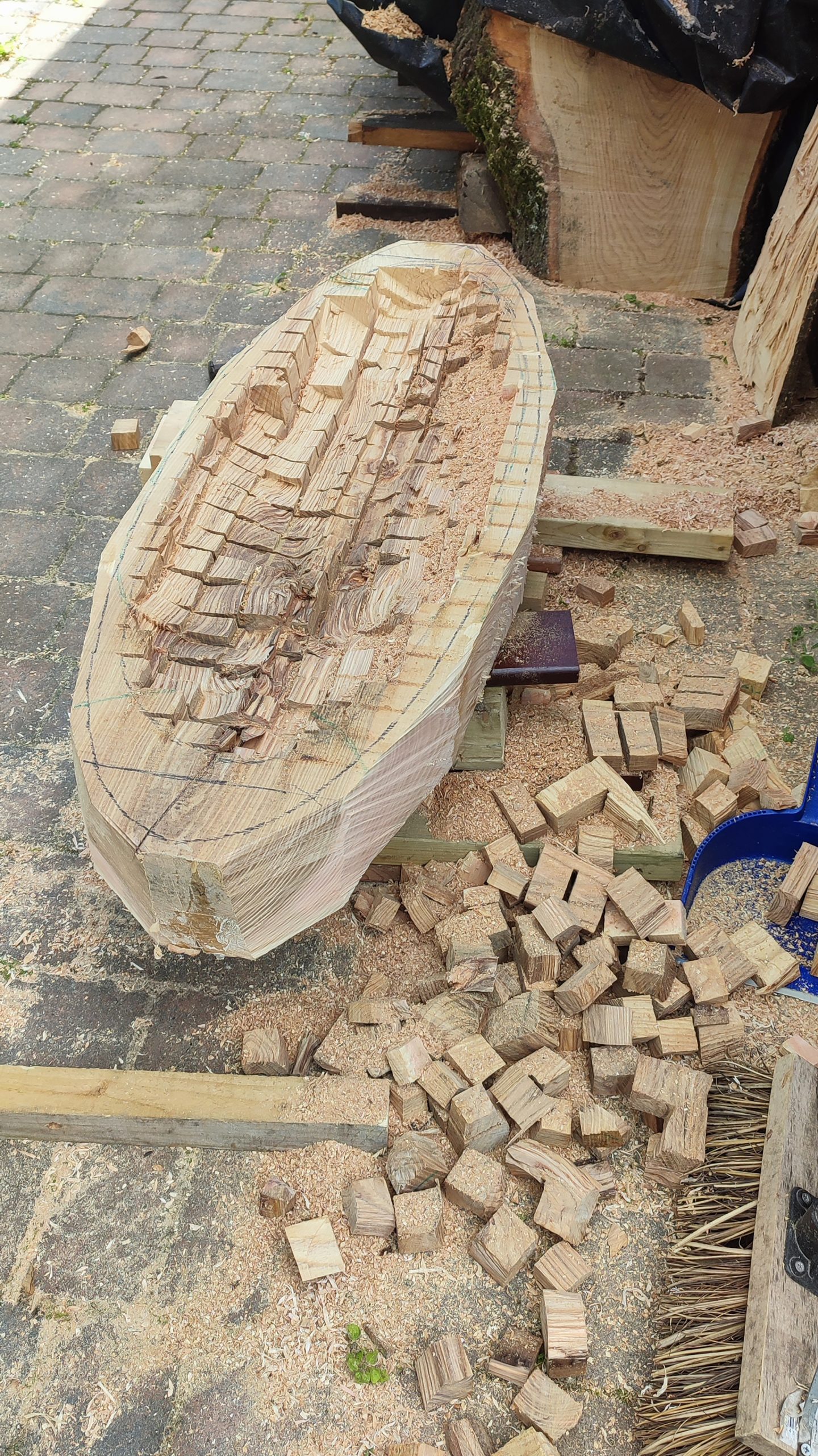 Large Oval bowl: break out