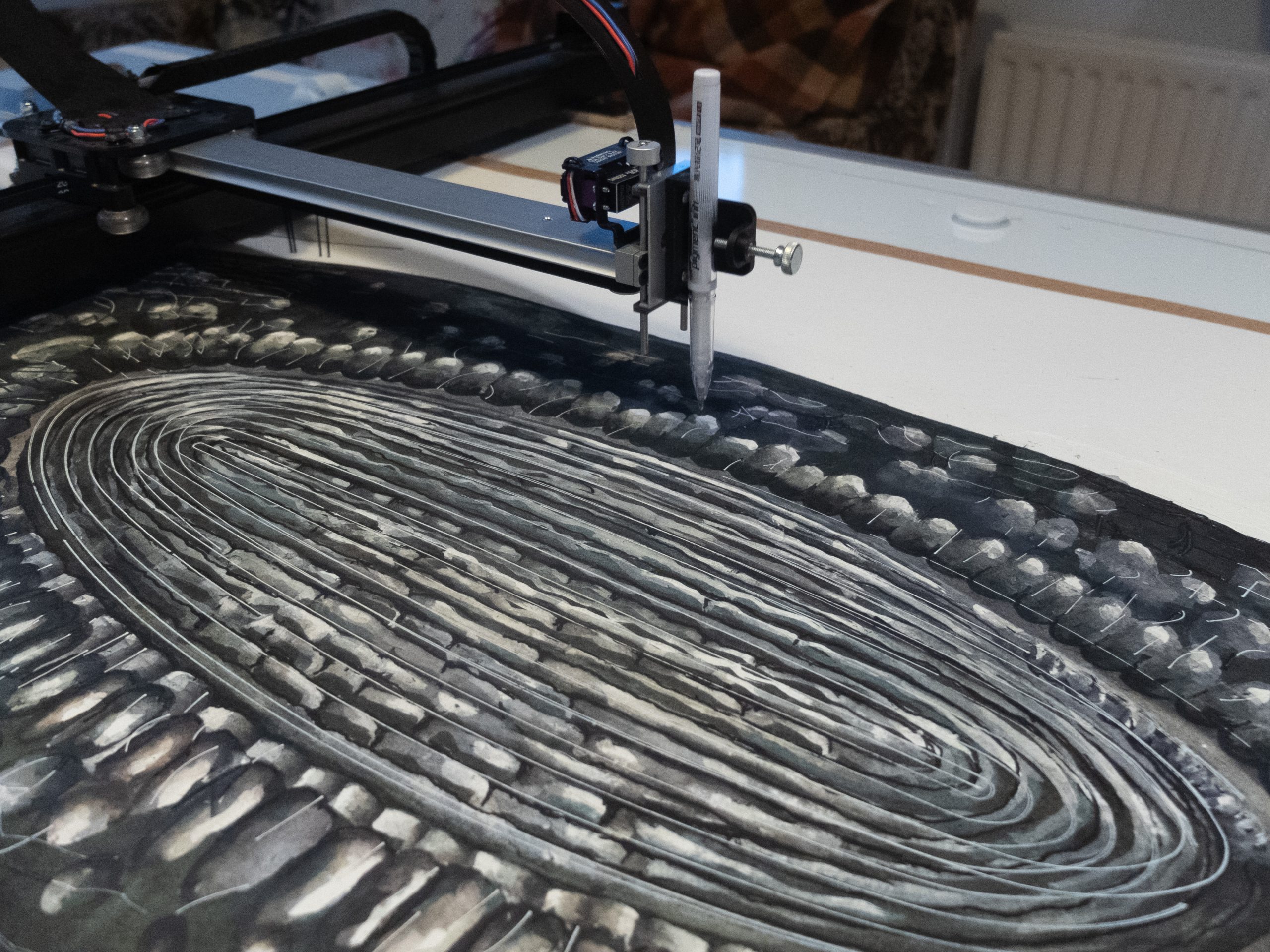 Large Oval bowl: plotting 2